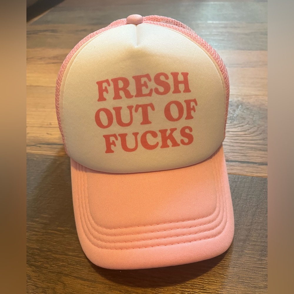 Pink and White Trucker Hat